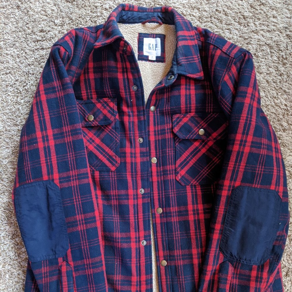 GAP Heavyweight Fleece Lined Chore Jacket - Small